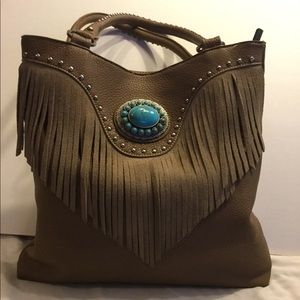 Trinity Ranch Handbag with Fringe details